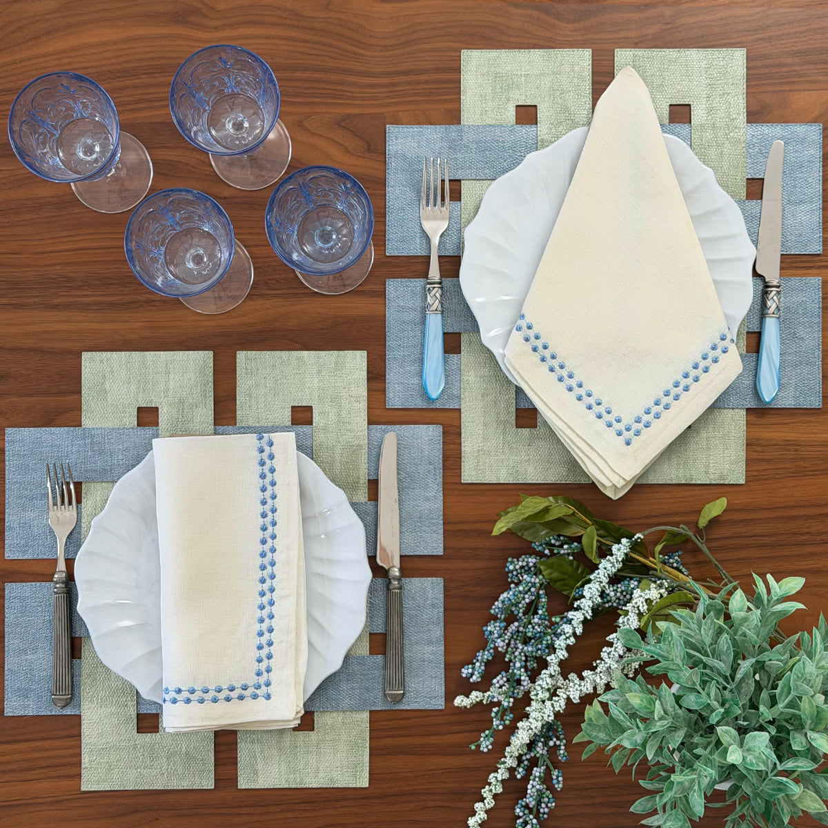 Celtic Easy Care Vinyl Square Placemats