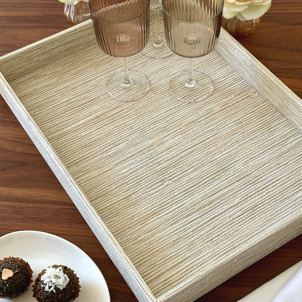 Grasscloth Trays