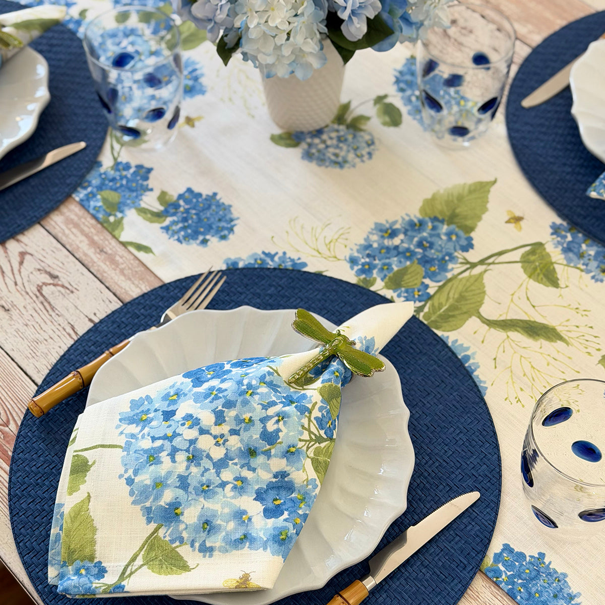 Hydrangea Napkins, Runners, and Tablecloths
