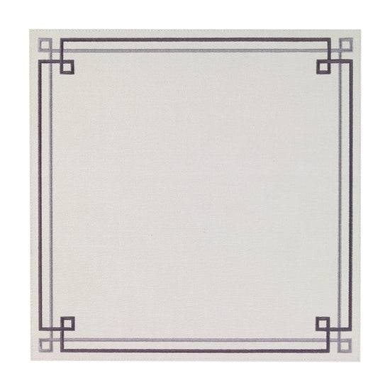 Link White Gray Placemats - Set of 12