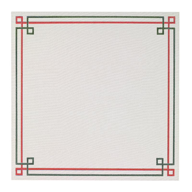 Link Antique White Red Green Placemats - Set of 4