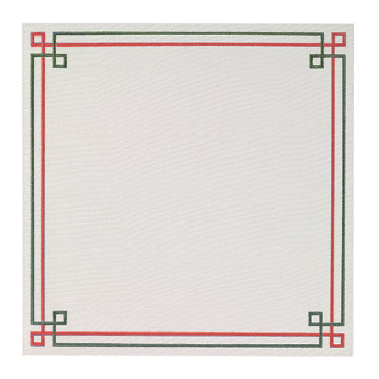 Link Antique White Red Green Placemats - Set of 4