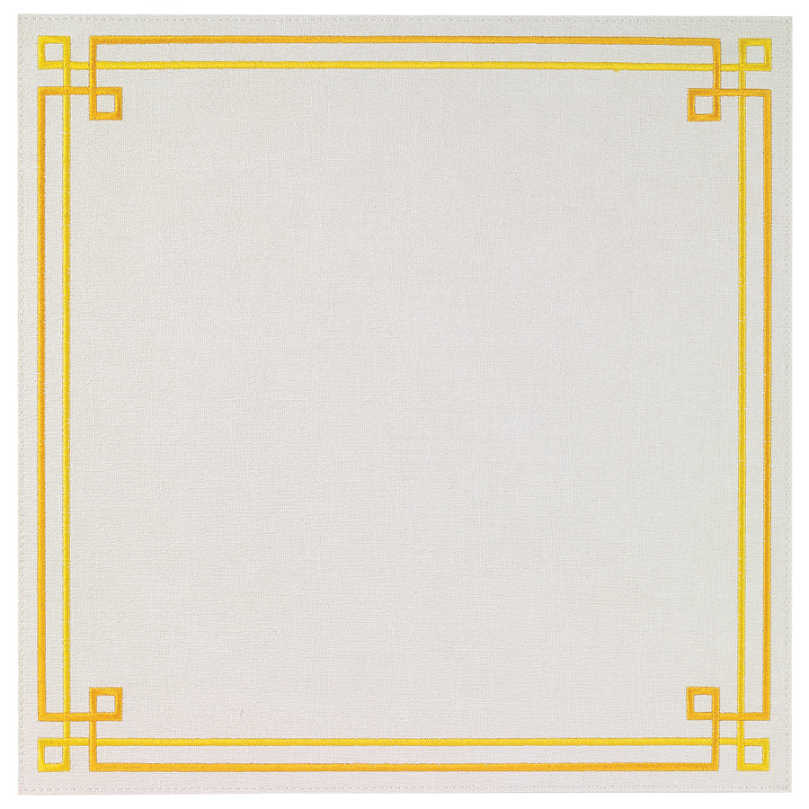 Link White Yellow Placemats - Set of 3