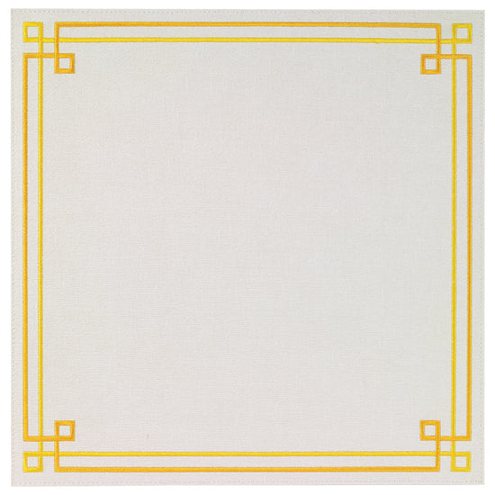 Link White Yellow Placemats - Set of 3