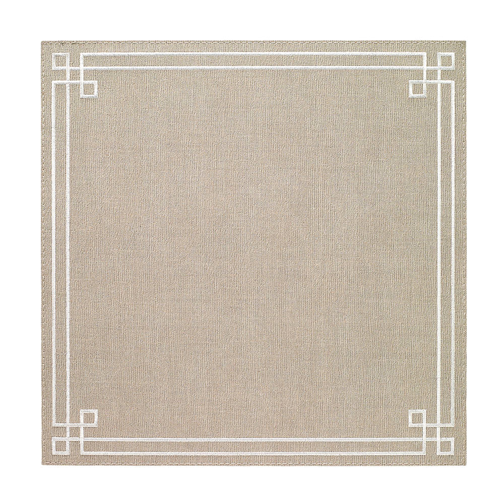 Link Oatmeal White Mat - Set of 5