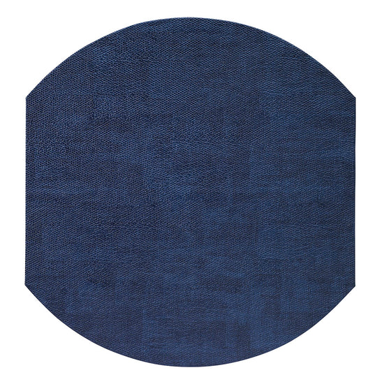 Luster with Felt Navy Elliptical - Set of 8