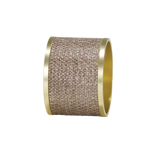 Luster Sand Napkin Rings - Set of 2