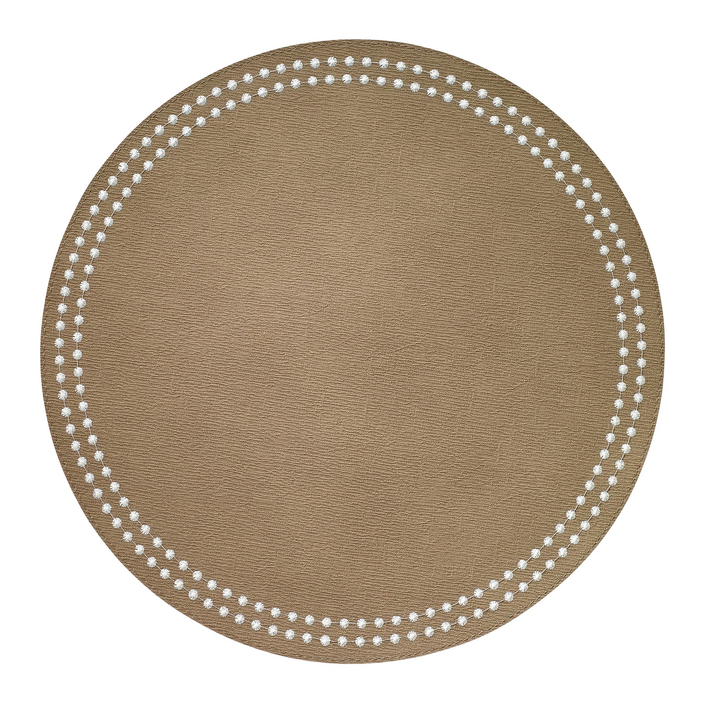 Pearls Tobacco Cream Placemats - Set of 3