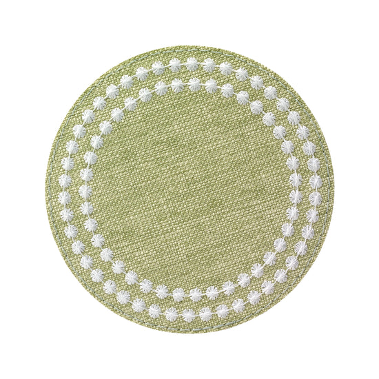 Pearls Fern White Coasters - Set of 7