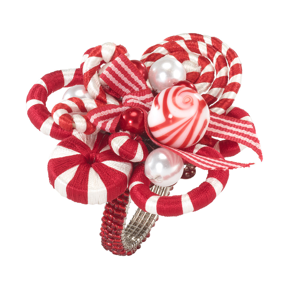 Peppermint Holiday Napkin Ring