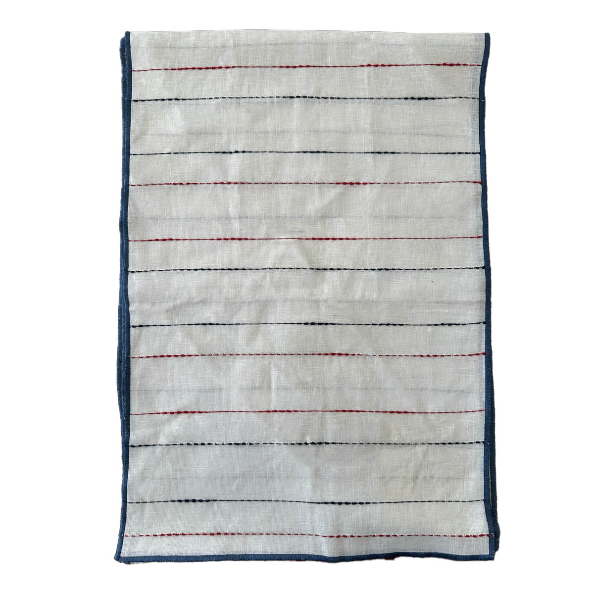 Porto Red Blue Runner with border