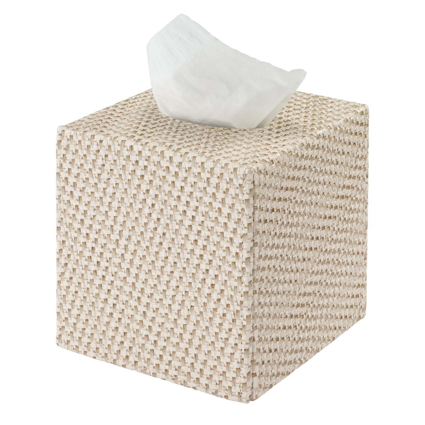 Rattan Textured Vinyl Tissue Box Covers