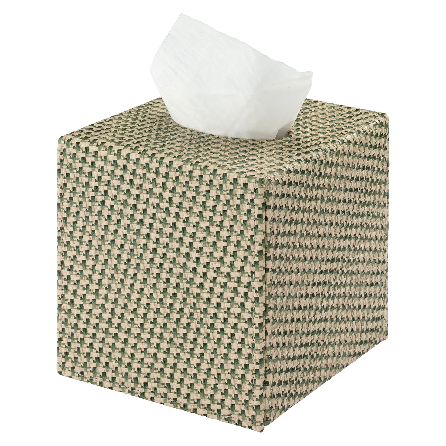 Rattan Textured Vinyl Tissue Box Covers