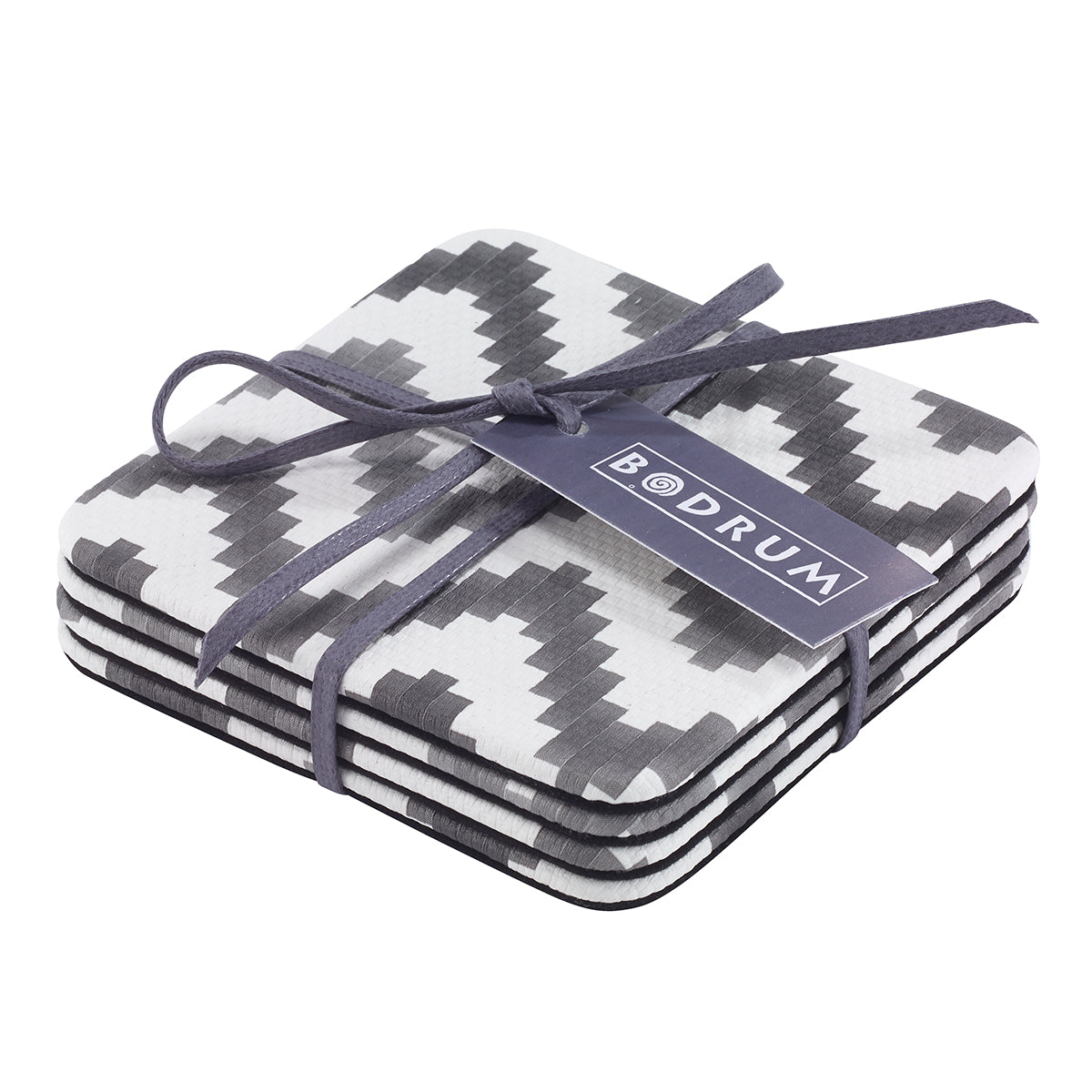Ripple Charcoal Coasters - Set of 8