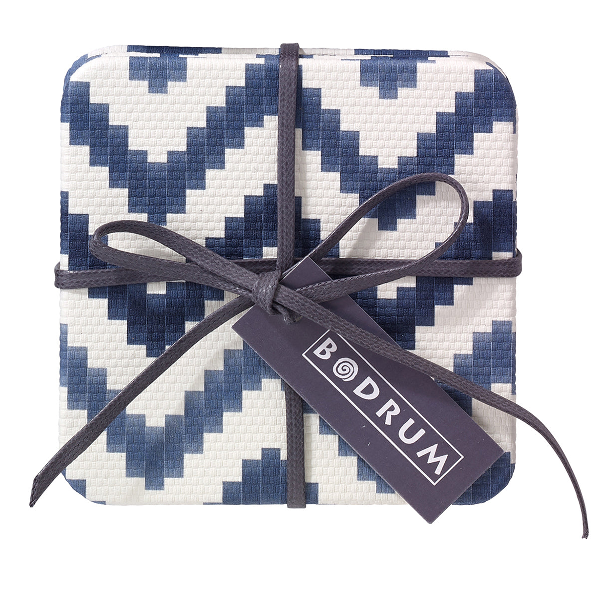 Ripple Navy Coasters - Set of 4