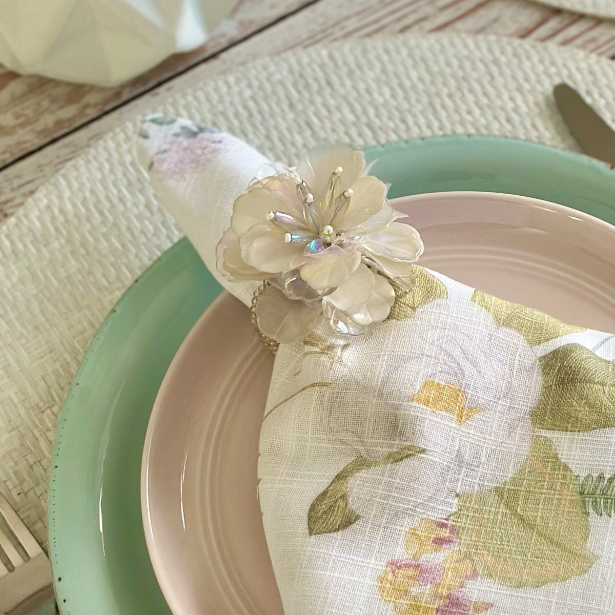 Bodrum Roselily Napkin Rings - Thumbnail 4