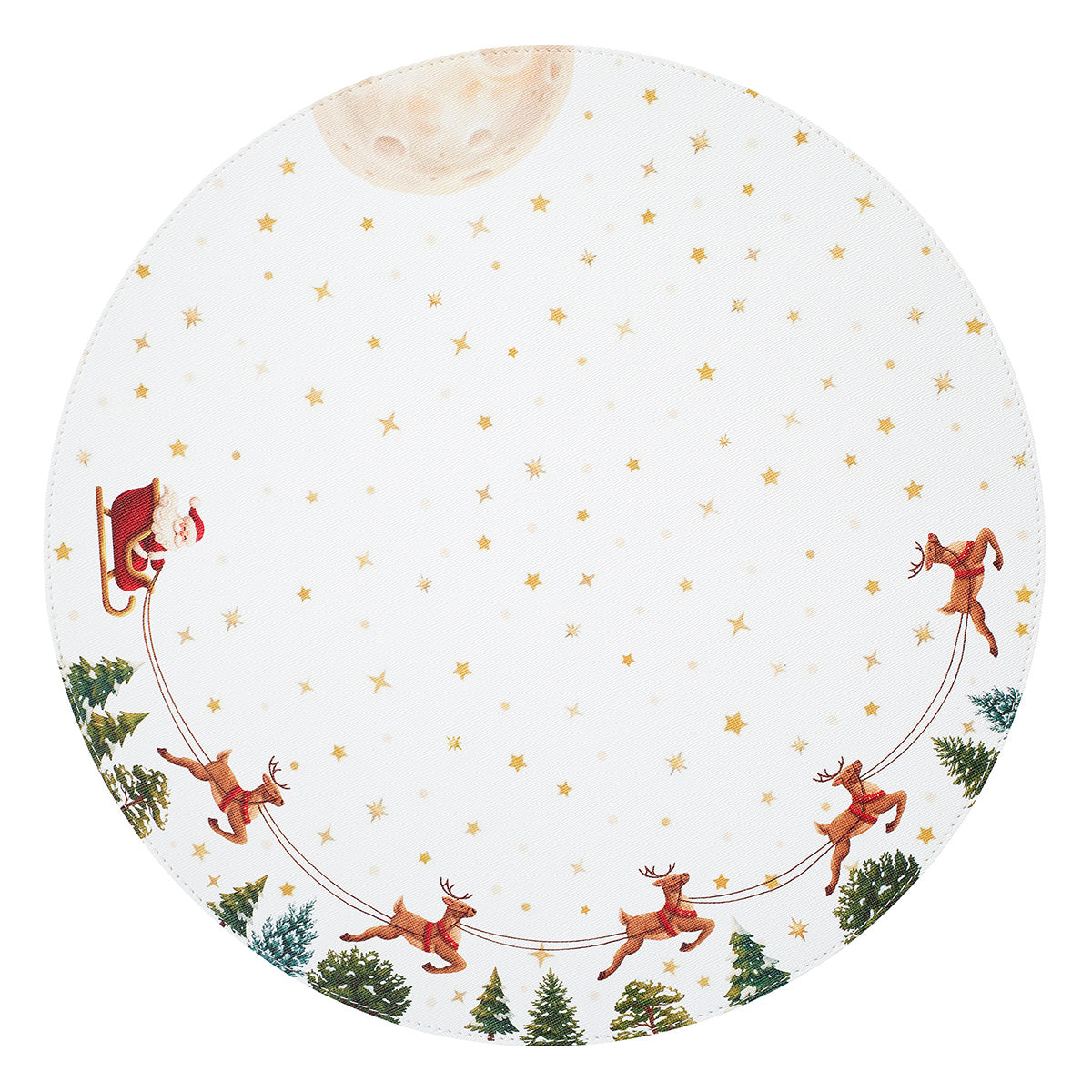 Santa’s Sleigh Holiday Vinyl Placemats