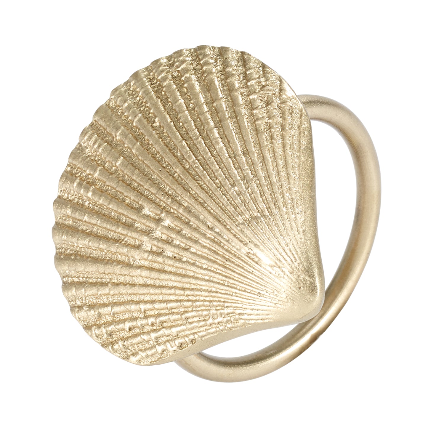 Shell Gold Napkin Ring - Set of 2