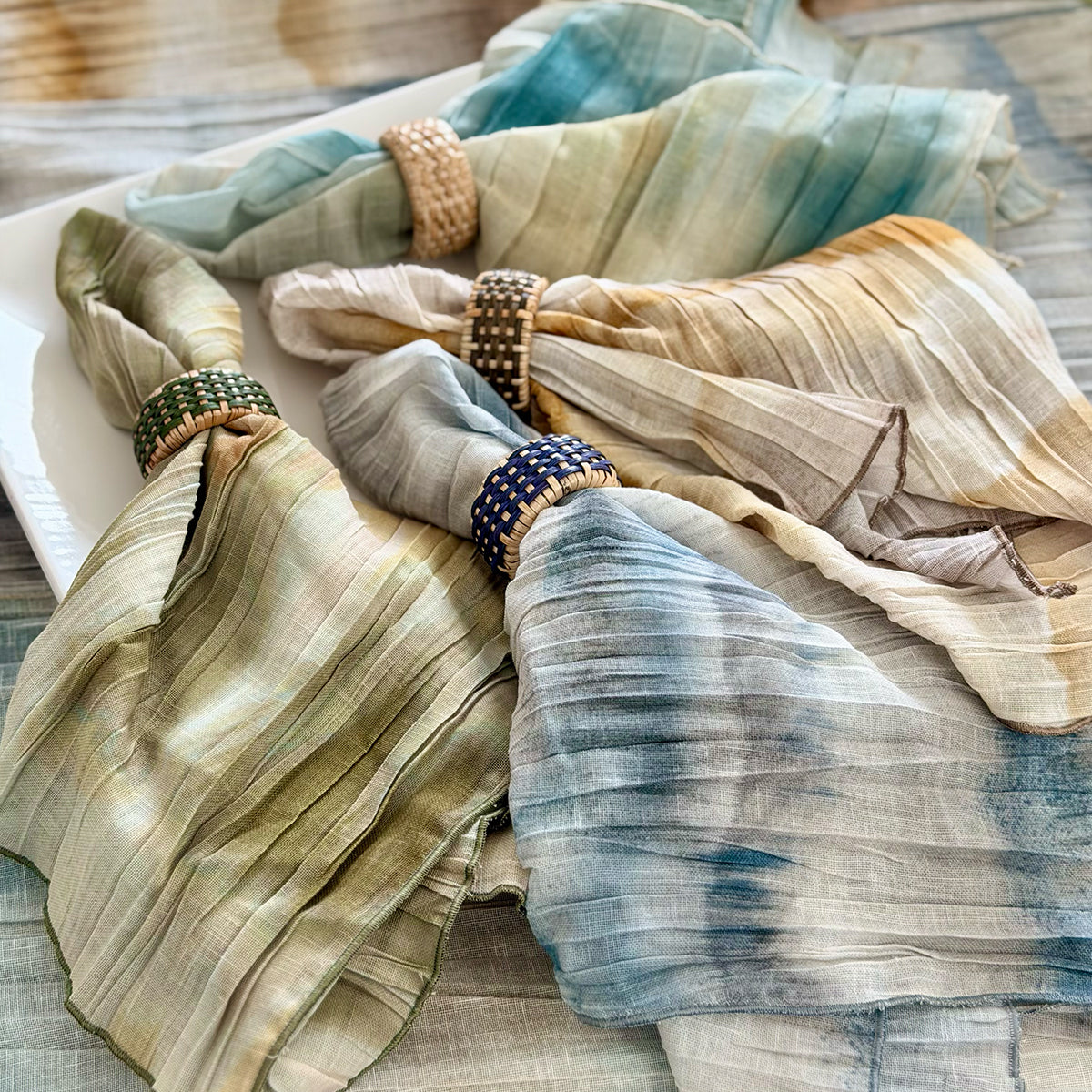 Sonata Pleated Napkins & Runners