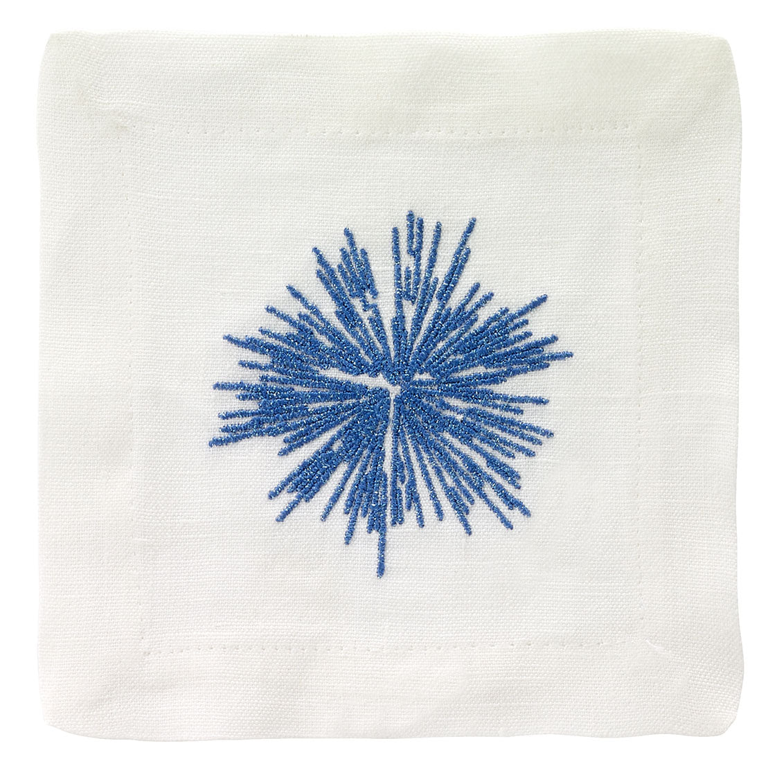 Starburst Blue Cocktail Napkin - Set of 4