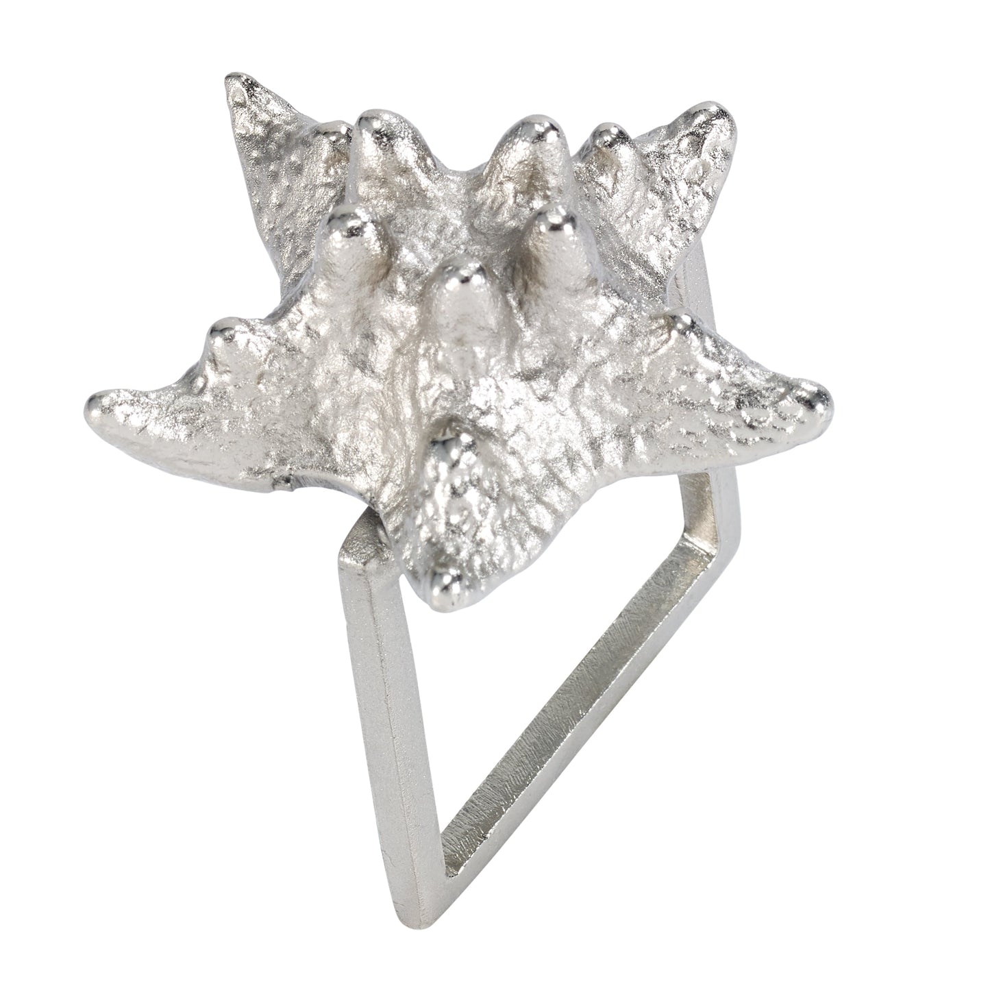 Starfish Silver Napkin Rings - Set of 2