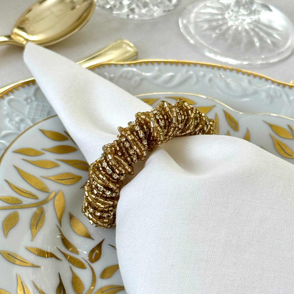Stellar Cuff Beaded Napkin Ring