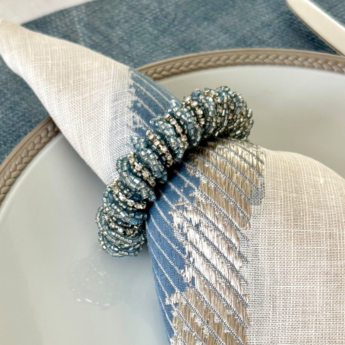 Stellar Cuff Beaded Napkin Ring