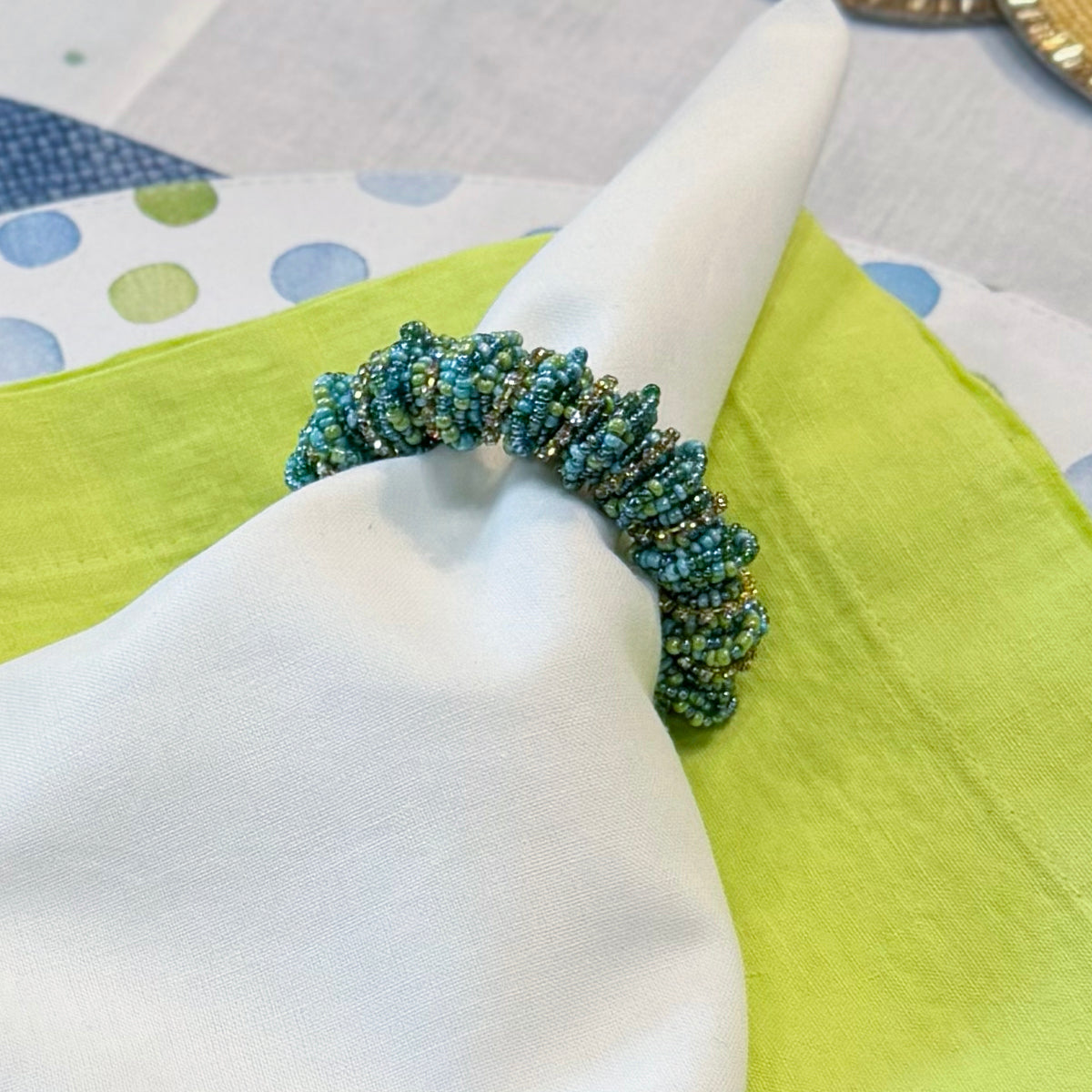 Stellar Cuff Beaded Napkin Ring
