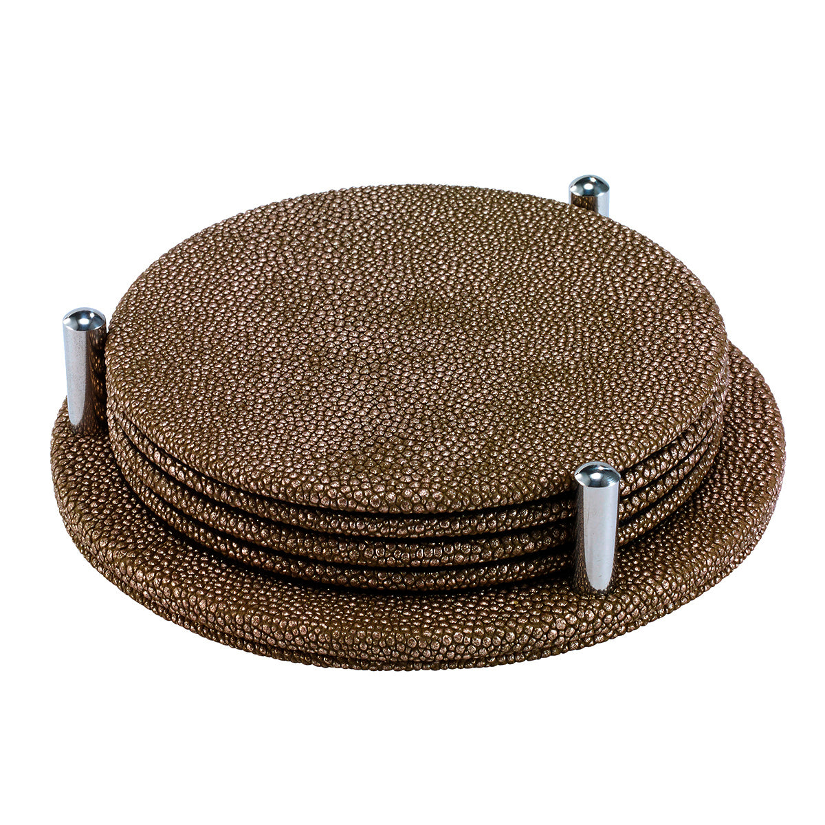 Stingray Round Coasters with Holder