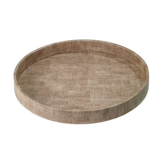 Luster Sand Round Tray