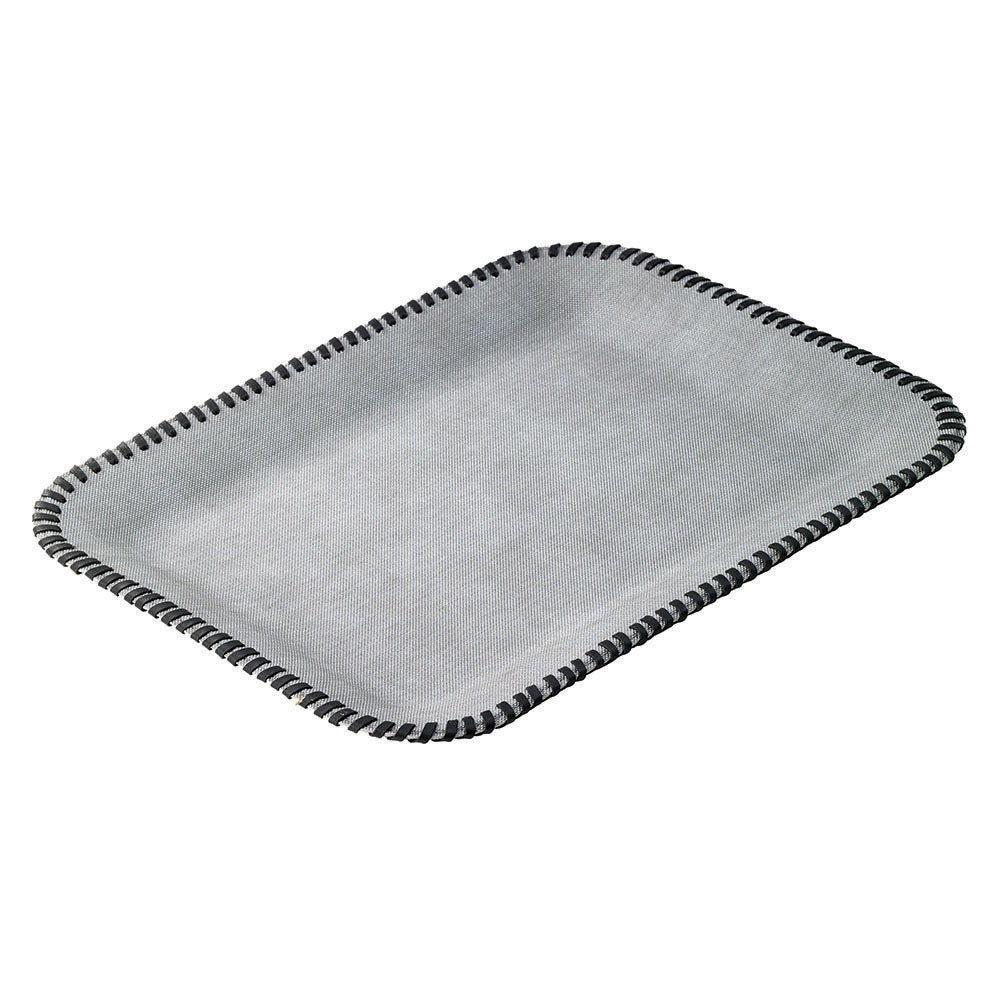 Whipstitch Gray Flat Tray