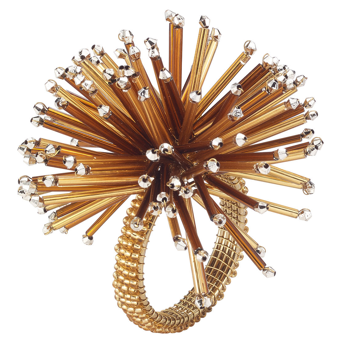 Urchin Gold Napkin Ring - Set of 3