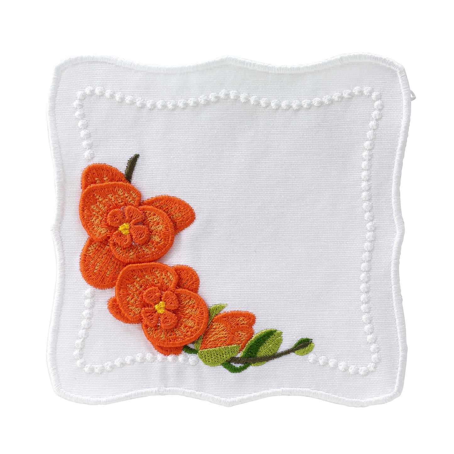 Violeta Orange Cocktail Napkins - Set of 7