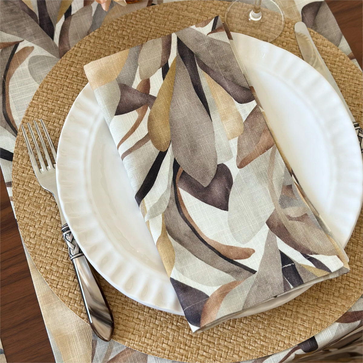 Wicker Textured & Colorful Vinyl Placemats