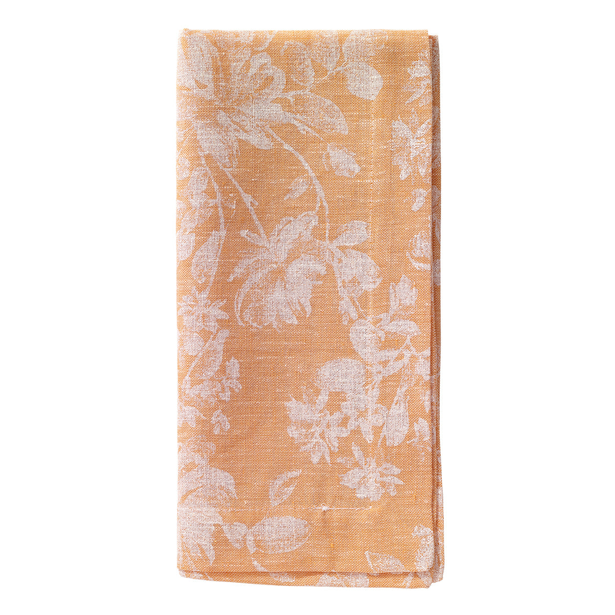White Bloom Apricot Napkins - Set of 12