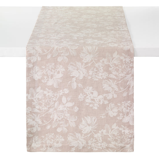 White Bloom Beige Runner