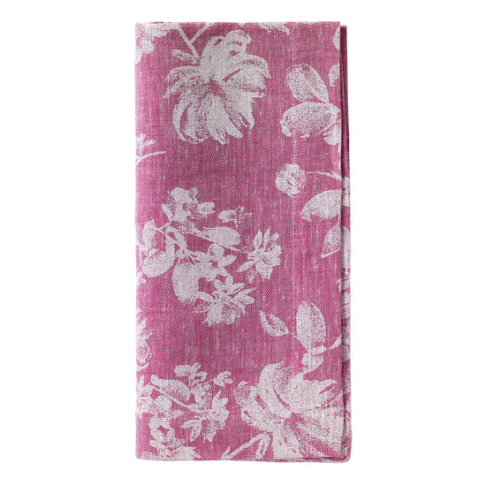 White Bloom Berry Napkins - Set of 2