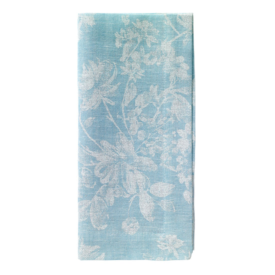 White Bloom Robin Egg Napkins - Set of 4