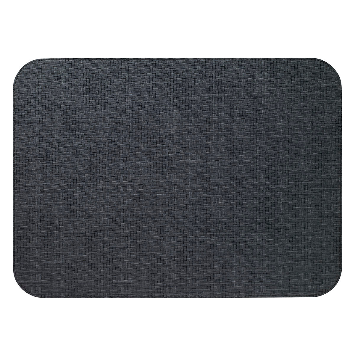 Wicker Black Oblong Mats - Set of 3