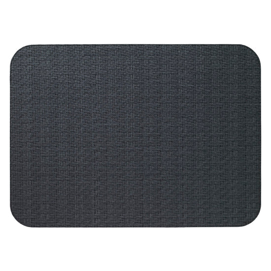Wicker Black Oblong Mats - Set of 3