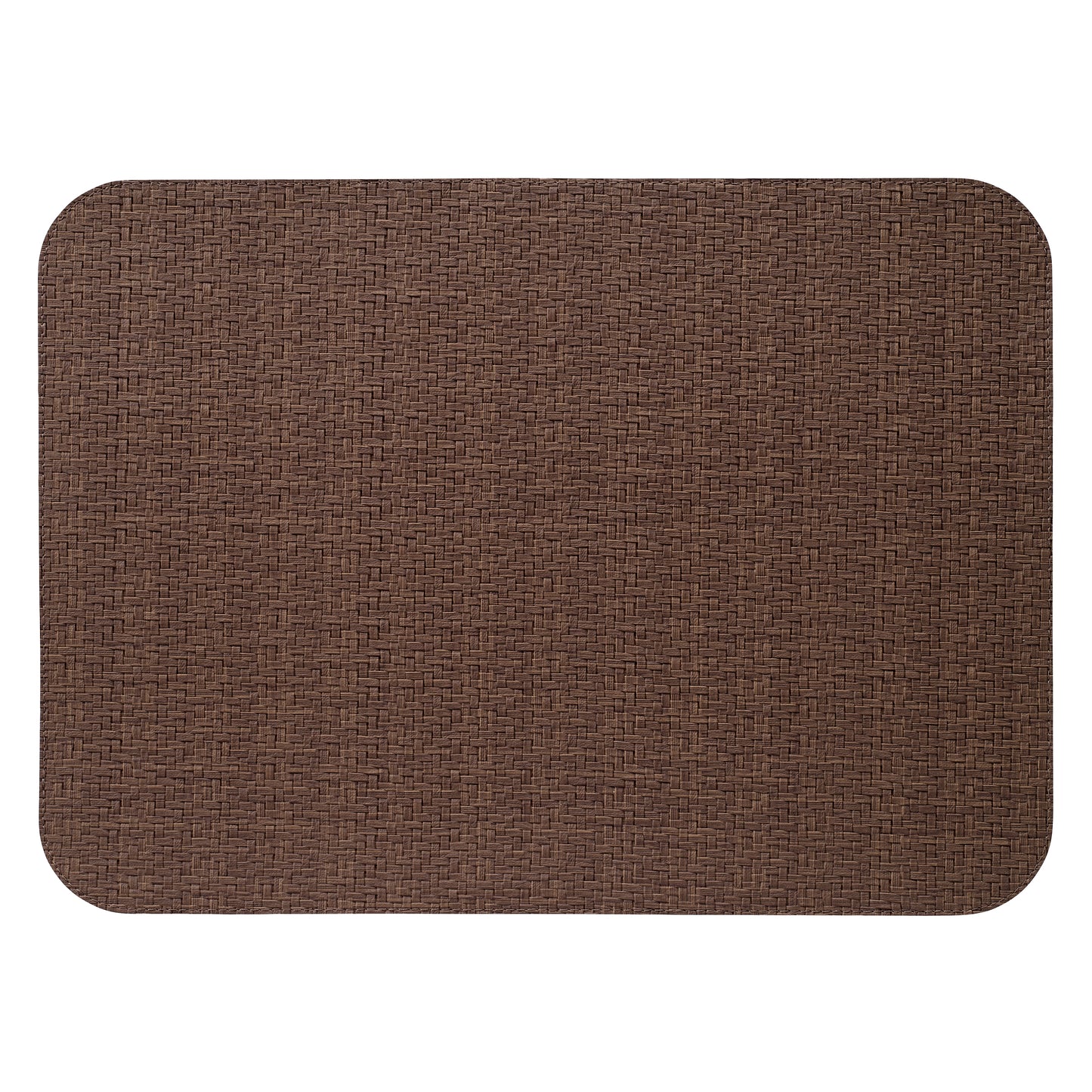 Wicker Chocolate Oblong Mats - Set of 2