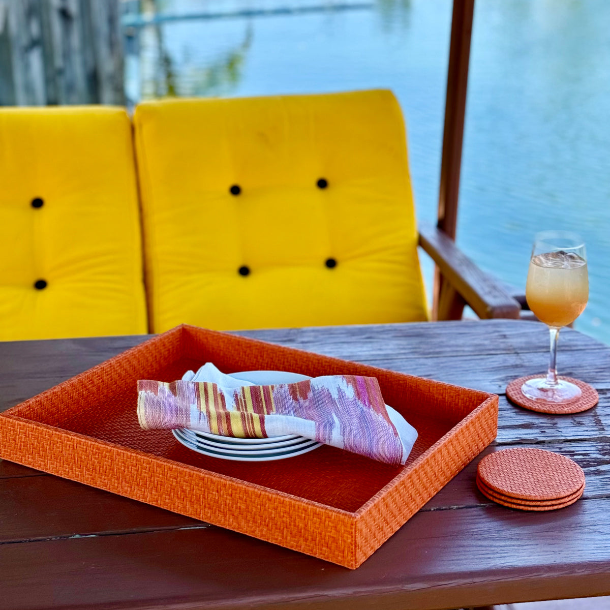 Bodrum Wicker Tray - Thumbnail 3