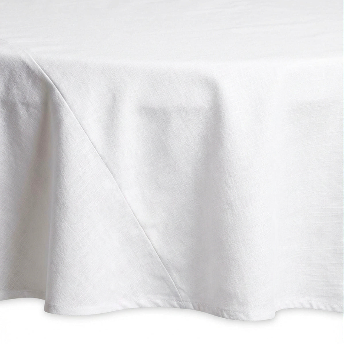 Brussels White Tablecloth 108" Round