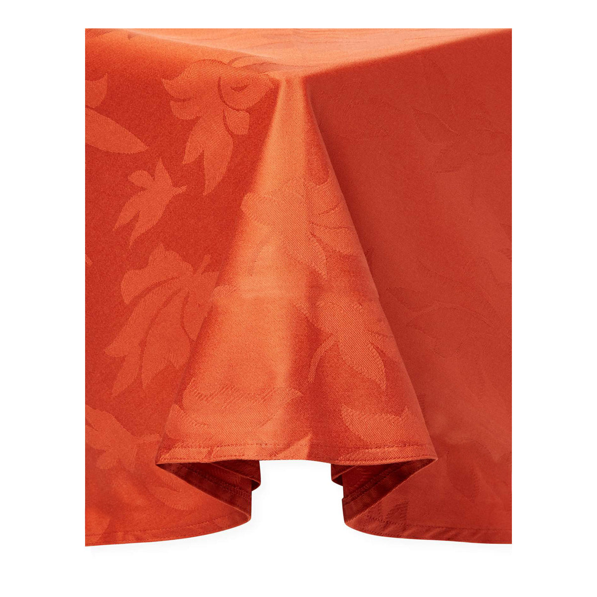 Leaves Red Tablecloth 109" Round