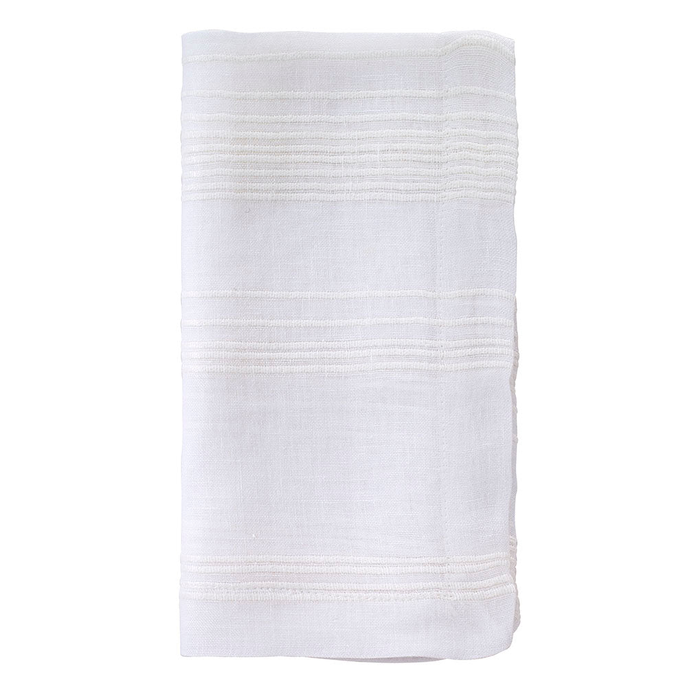 Bistro Off-White Napkins - Set of 3