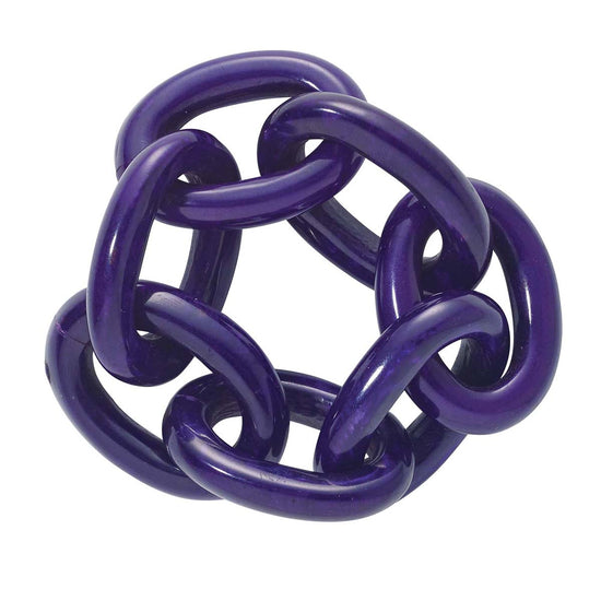 Chain Link Midnight Blue Napkin Ring - Set of 12