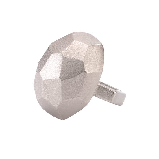 Faceted Stone Napkin Ring
