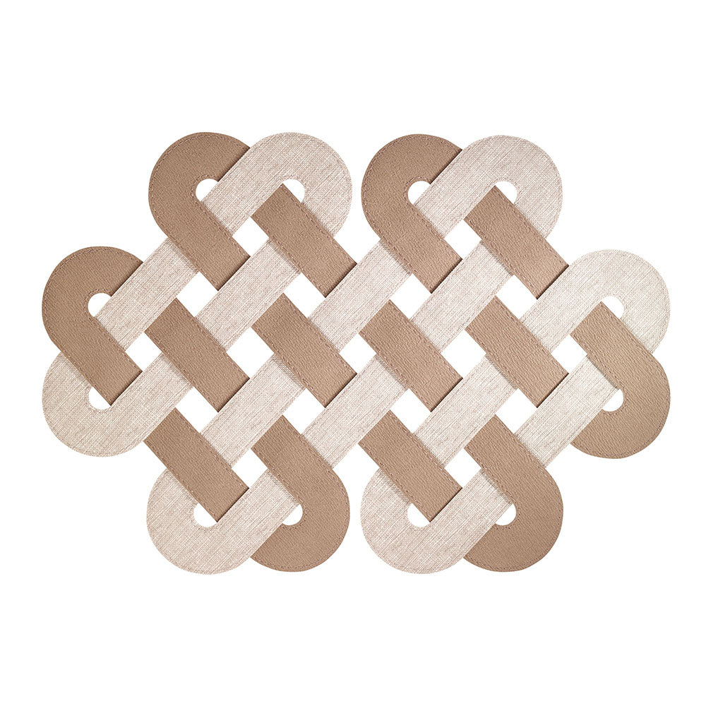 Gaelic Tobacco Beige Mat - Set of 2
