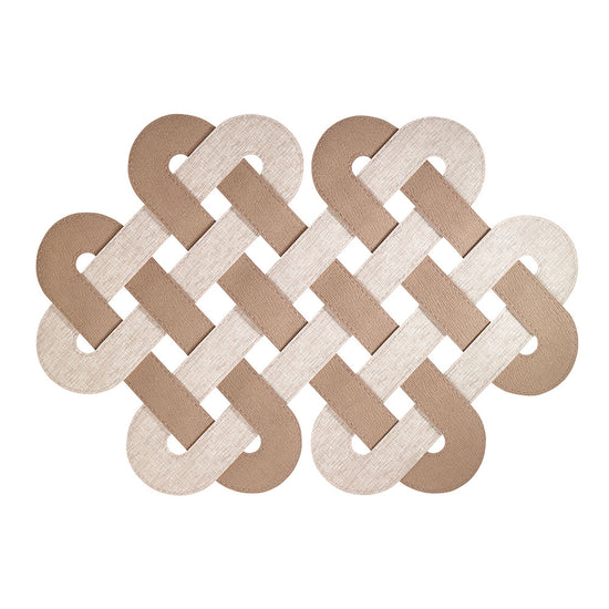 Gaelic Tobacco Beige Mat - Set of 2