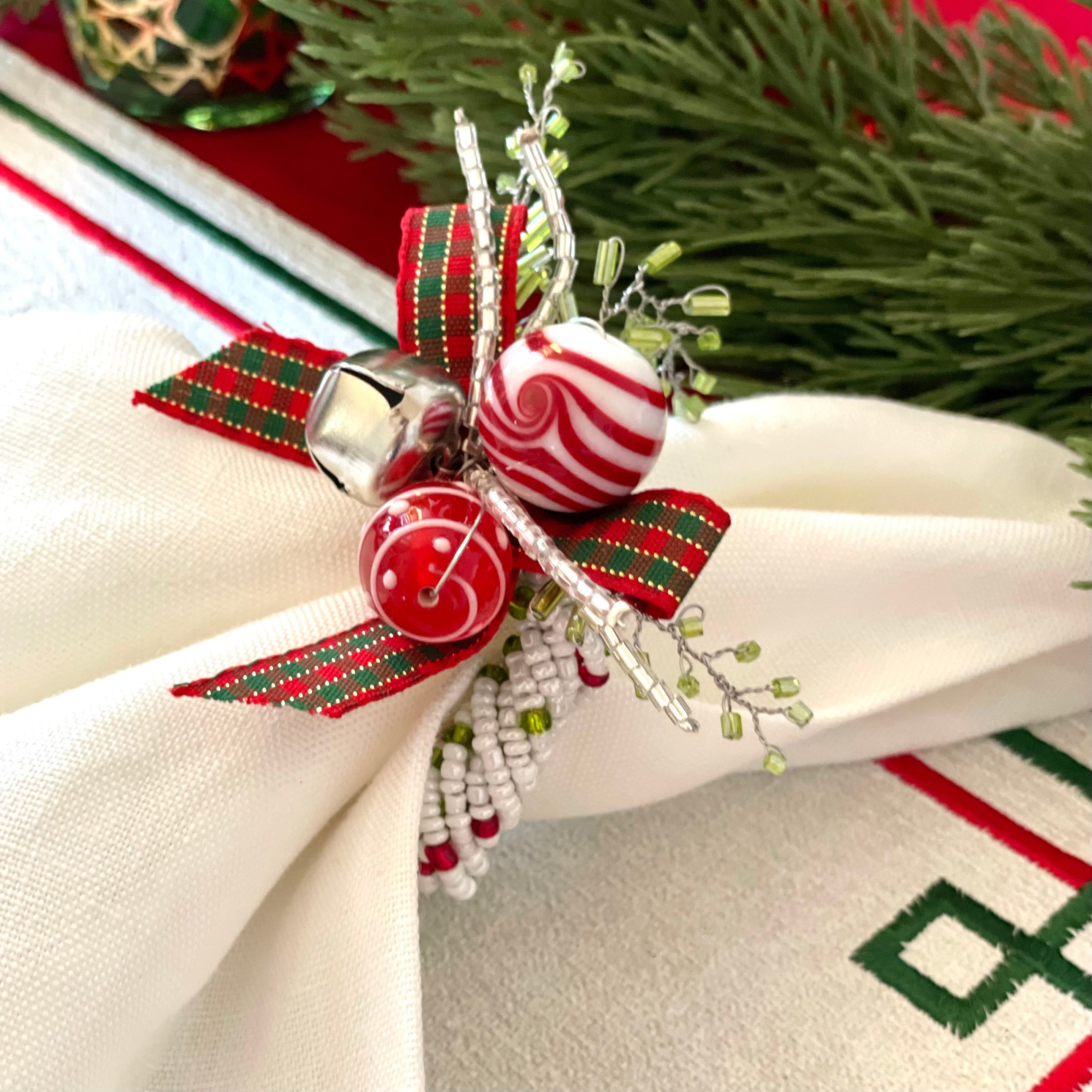 Bodrum Jingle Bells Napkin Ring - Thumbnail 5